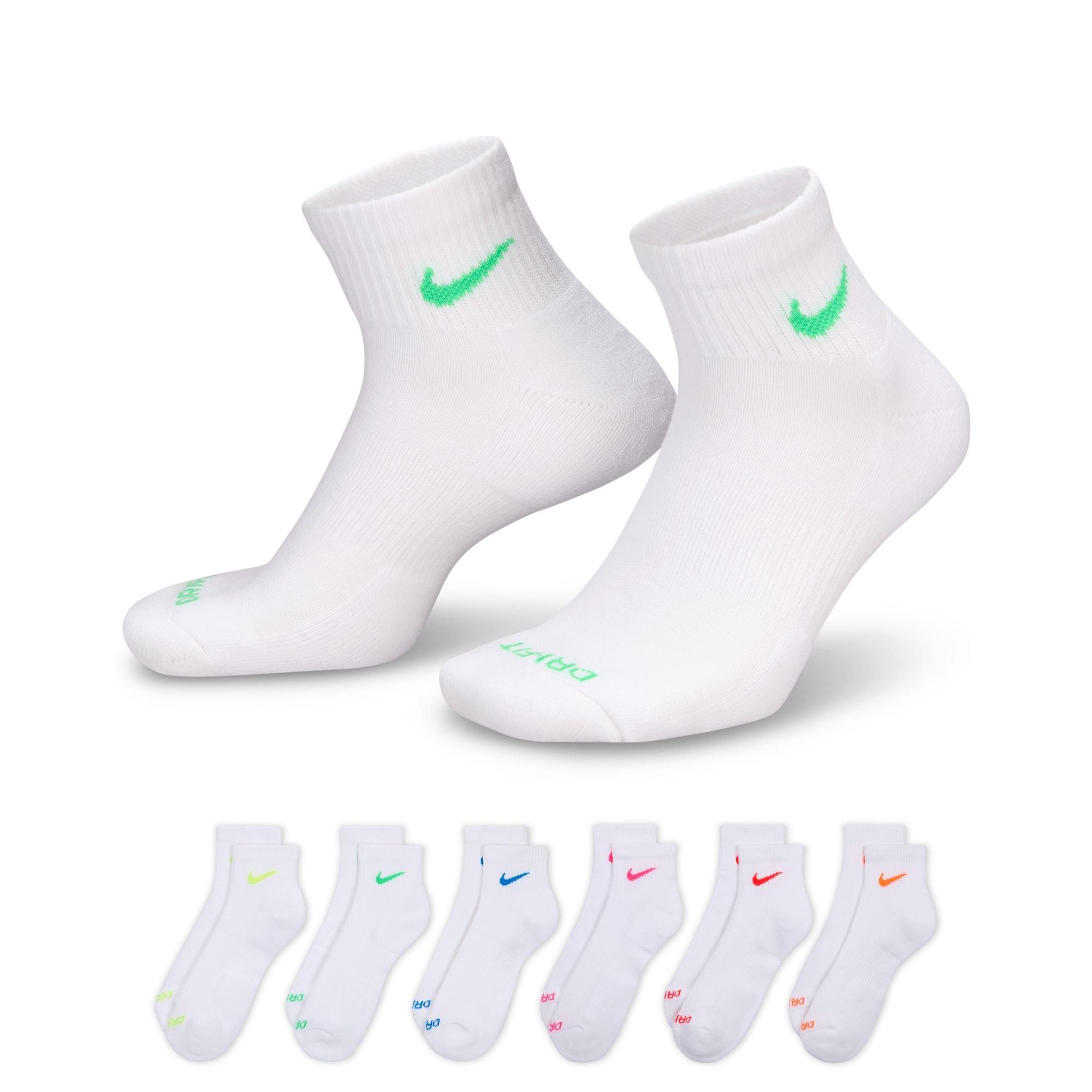 Nike Everyday Plus Cushioned Training Ankle Socks (6 Pairs) - White